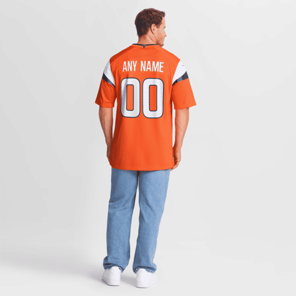 Nike Denver Broncos Custom Game Jersey Orange