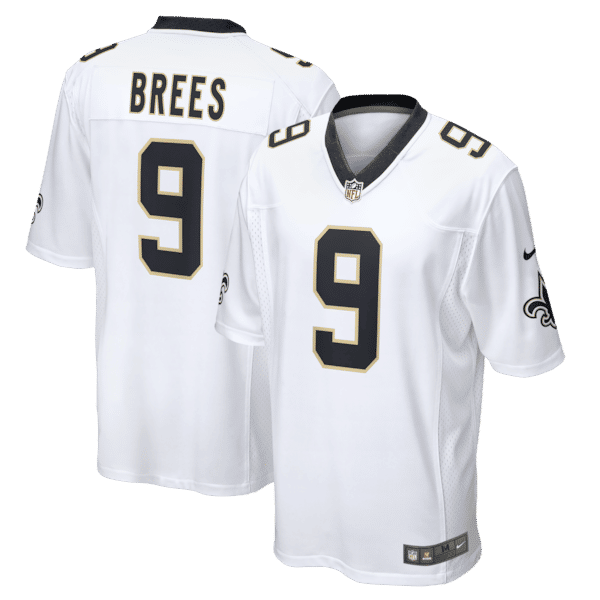 Nike Drew Brees New Orleans Saints Game Jersey White