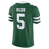 Nike Garrett Wilson New York Jets Vapor F.U.S.E. Stitched Limited Jersey Green