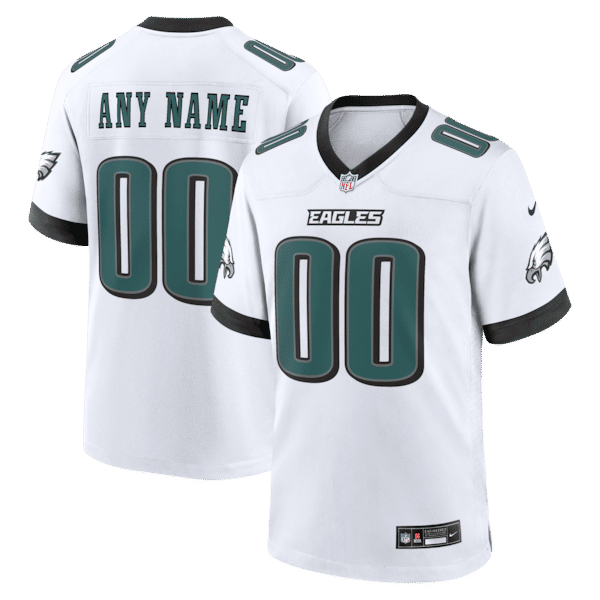 Nike Philadelphia Eagles Custom Game Jersey White
