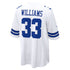Nike Javonte Williams Dallas Cowboys Game Jersey White