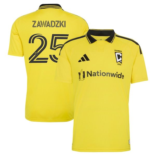 Adidas Sean Zawadzki Columbus Crew 2026 Crafted for Excellence Kit Replica Jersey Yellow