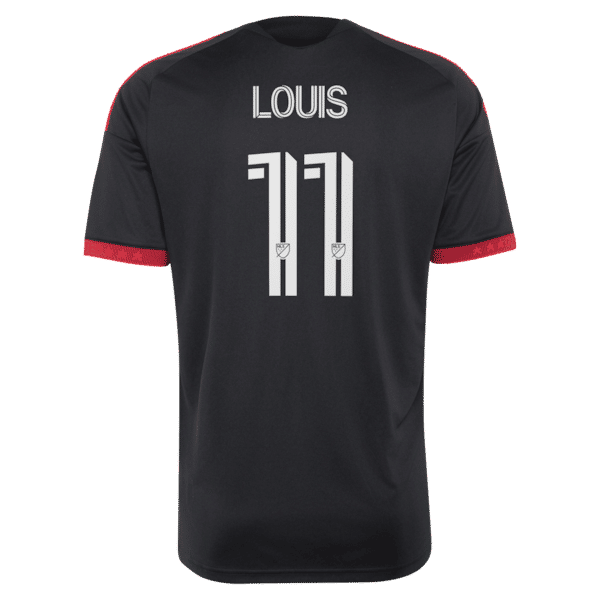 Adidas Louis Munteanu D.C. United 2026 Black-and-Red Kit Replica Jersey Black