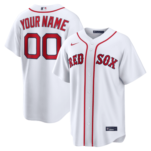 Nike Boston Red Sox Home Replica Custom Jersey White