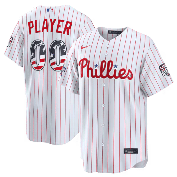 Nike Philadelphia Phillies 2026 All-Star Game Stars & Stripes Stadium Pick-A-Player Jersey White