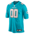 Nike Miami Dolphins Custom Game Jersey Aqua