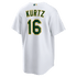 Nike Nick Kurtz Athletics Home Replica Player Jersey White