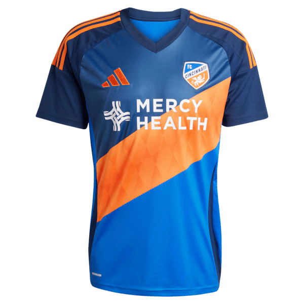 Adidas Evander da Silva Ferreira FC Cincinnati 2025 Orange and Blue Legacy Kit Replica Jersey Blue