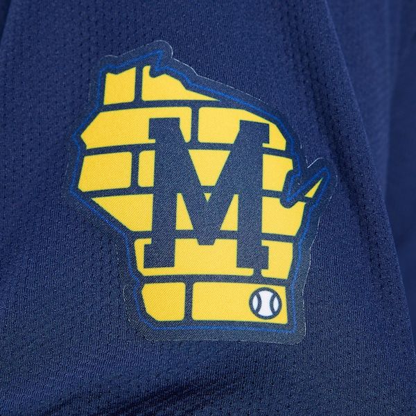 Nike Christian Yelich Milwaukee Brewers Alternate Limited Jersey Navy