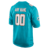 Nike Miami Dolphins Custom Game Jersey Aqua