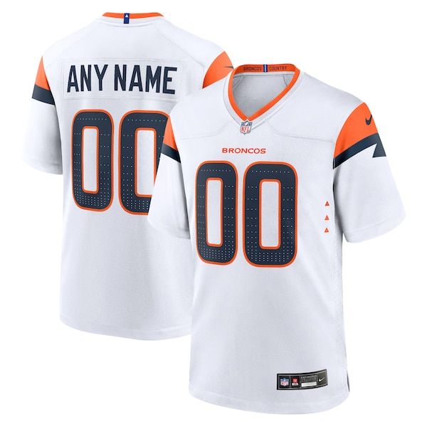 Nike Denver Broncos Custom Game Jersey White