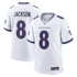 Nike Lamar Jackson Baltimore Ravens Game Jersey White