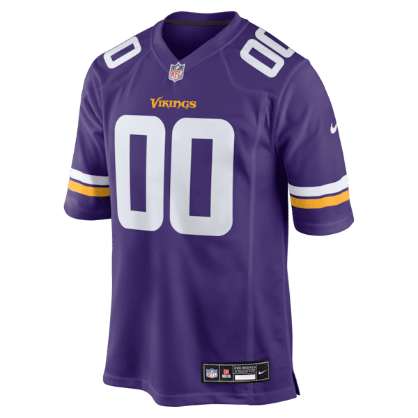 Nike Minnesota Vikings Custom Game Jersey Purple