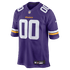 Nike Minnesota Vikings Custom Game Jersey Purple