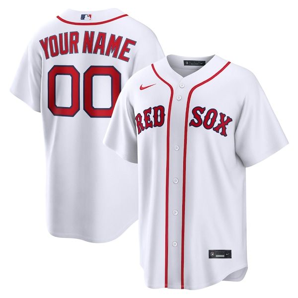 Nike Boston Red Sox Home Replica Custom Jersey White