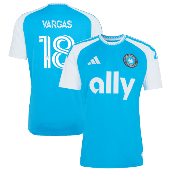 Adidas Kerwin Vargas Charlotte FC 2026 Carolina Kit Crowns Up Replica Jersey Blue