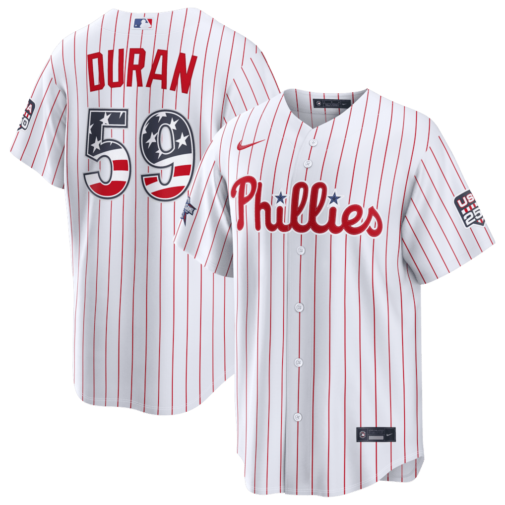 Nike Jhoan Duran Philadelphia Phillies 2026 All-Star Game Stars & Stripes Stadium Jersey White