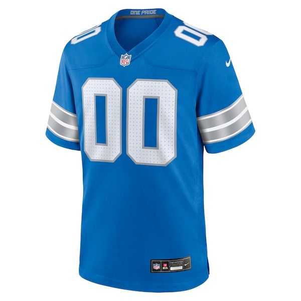 Nike Detroit Lions Custom Game Jersey Blue