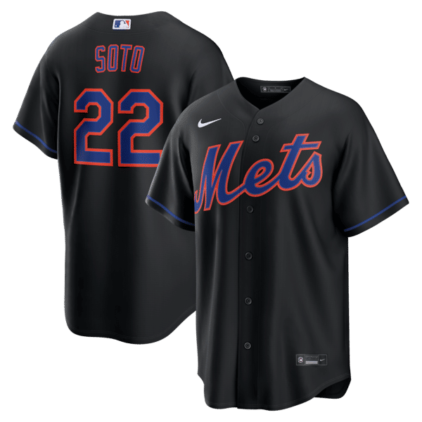 Nike Juan Soto New York Mets Alternate Replica Jersey Black