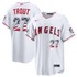Nike Mike Trout Los Angeles Angels 2026 All-Star Edition Stars & Stripes Stadium Jersey White
