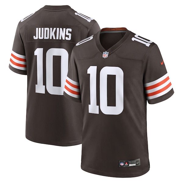Nike Quinshon Judkins Cleveland Browns 2025 NFL Draft Game Jersey Brown