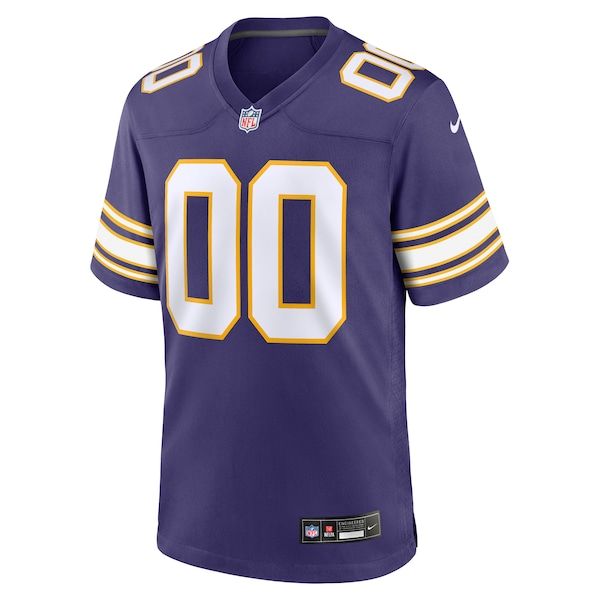 Nike Minnesota Vikings Custom Game Jersey Purple