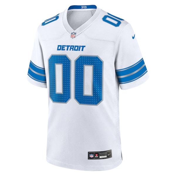 Nike Detroit Lions Custom Game Jersey White