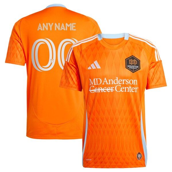 Adidas Houston Dynamo FC 2025 Season 20 Replica Custom Jersey Orange