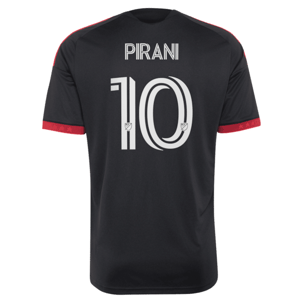 Adidas Gabriel Pirani D.C. United 2026 Black-and-Red Kit Replica Jersey Black