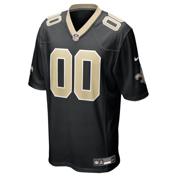 Nike New Orleans Saints Custom Game Jersey Black