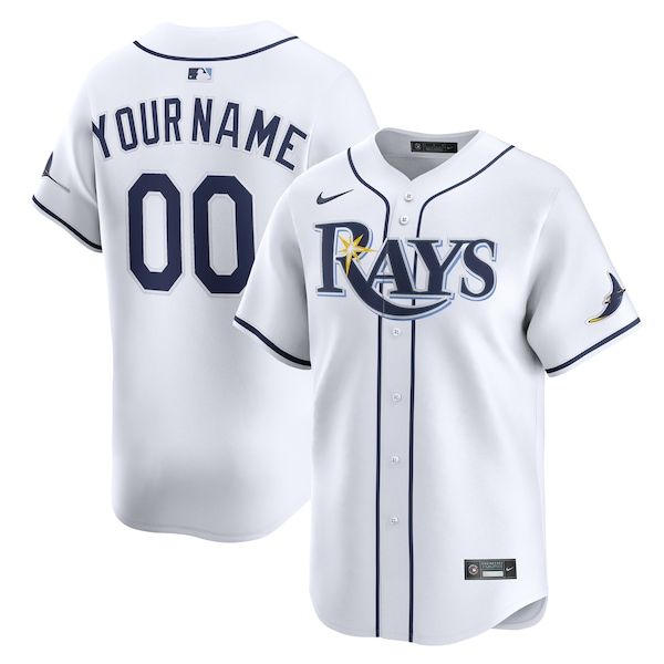 Nike Tampa Bay Rays Home Limited Custom Jersey White