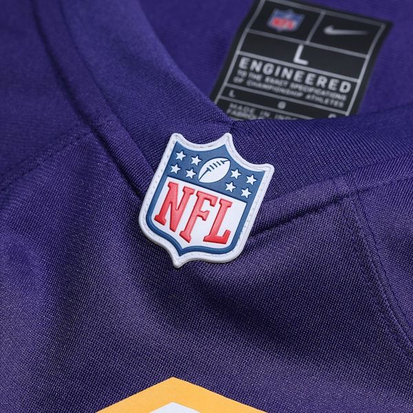 Nike Minnesota Vikings Custom Game Jersey Purple