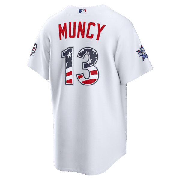 Nike Max Muncy Los Angeles Dodgers 2026 All-Star Edition Stars & Stripes White Stadium Jersey