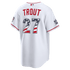 Nike Mike Trout Los Angeles Angels 2026 All-Star Edition Stars & Stripes Stadium Jersey White