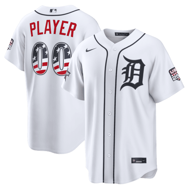 Nike Detroit Tigers 2026 All-Star Game Stars & Stripes Stadium Jersey White