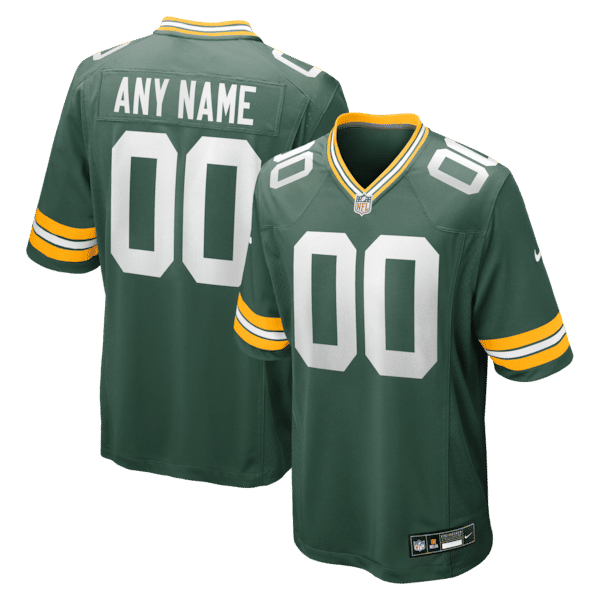 Nike Green Bay Packers Custom Game Jersey Green