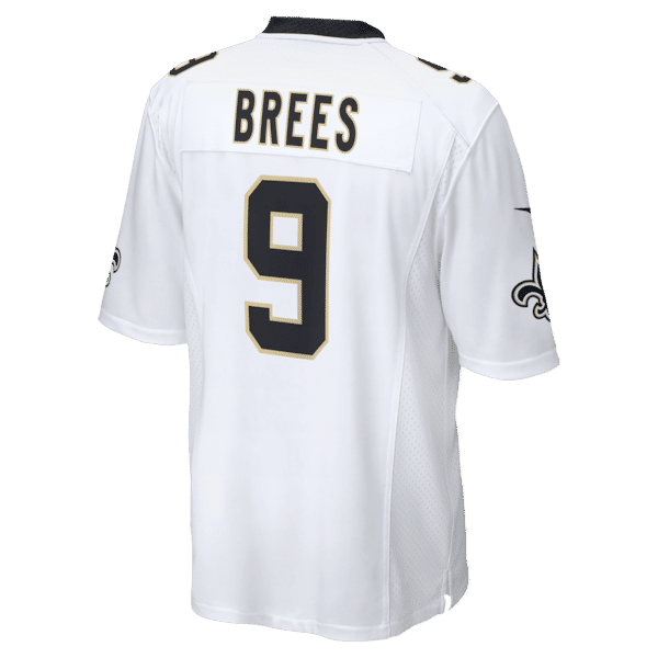 Nike Drew Brees New Orleans Saints Game Jersey White