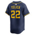 Nike Christian Yelich Milwaukee Brewers Alternate Limited Jersey Navy