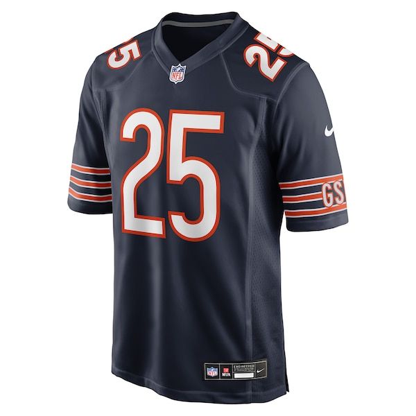 Nike Kyle Monangai Chicago Bears Team Game Jersey Navy