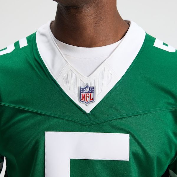 Nike Garrett Wilson New York Jets Vapor F.U.S.E. Stitched Limited Jersey Green