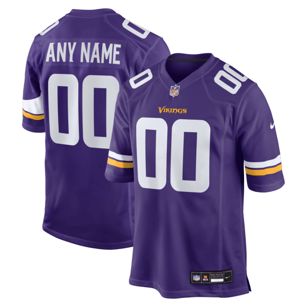 Nike Minnesota Vikings Custom Game Jersey Purple