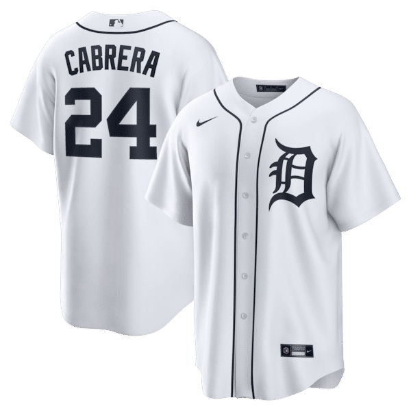 Nike Miguel Cabrera Detroit Tigers Home Replica Jersey White
