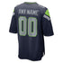Nike Seattle Seahawks Custom Game Jersey Navy