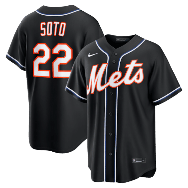 Nike Juan Soto New York Mets Alternate Replica Jersey Black