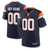 Nike Denver Broncos Alternate Mile High Collection Custom Game Jersey Navy