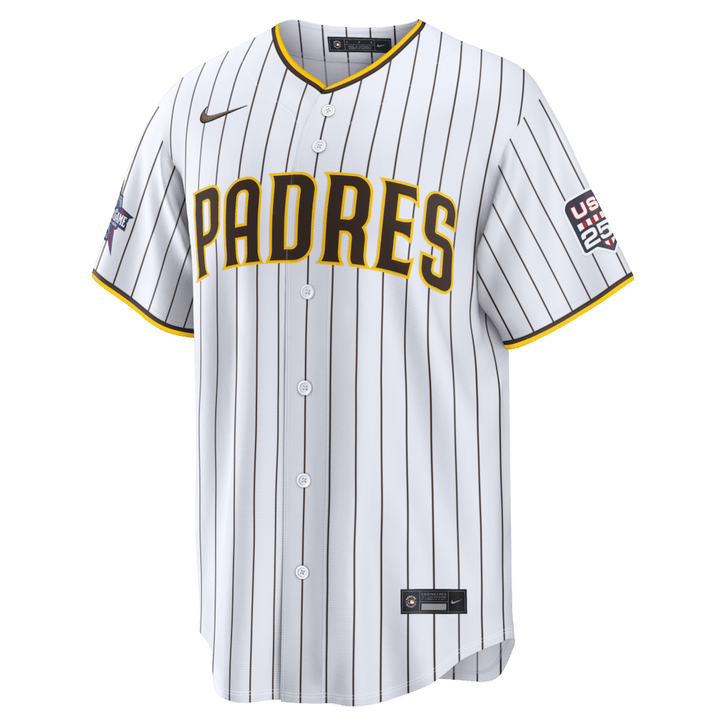 Nike Mason Miller San Diego Padres 2026 All-Star Edition Stars & Stripes Stadium Jersey White