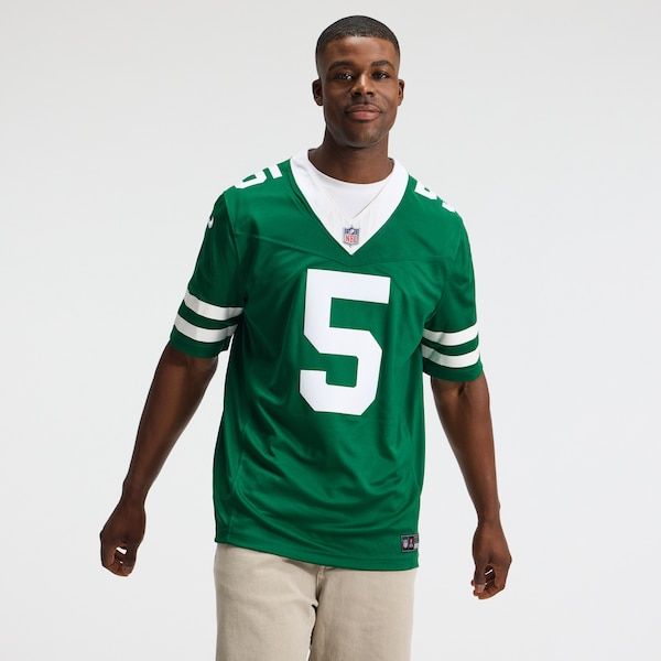 Nike Garrett Wilson New York Jets Vapor F.U.S.E. Stitched Limited Jersey Green