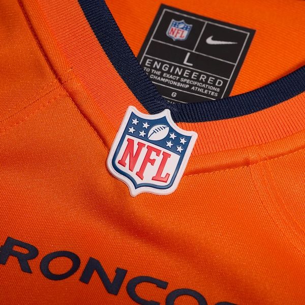 Nike Denver Broncos Custom Game Jersey Orange