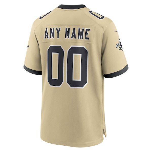 Nike New Orleans Saints Gameday Golds Custom Game Jersey Gold