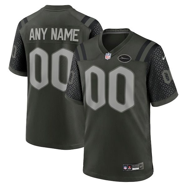 Nike New York Jets 2025 Rivalries Custom Game Jersey Gotham Green